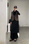 SWAYING/KNIT velvet vest SW23AW1T13 coffee